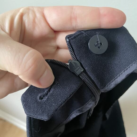 Talbots Womens Dress Pants Size 12 Petite Bi Stretch Straight Leg Curvy Navy - Picture 5 of 11